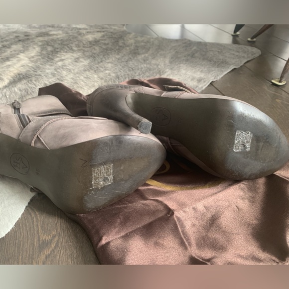 ASH egotist hi-heeled combat boots. Grey and dark grey variations. size 7 1/2. - Picture 10 of 10